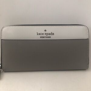 Kate Spade Two-Tone Gray and White Wallet